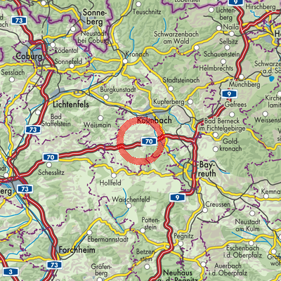 Landkarte Thurnau