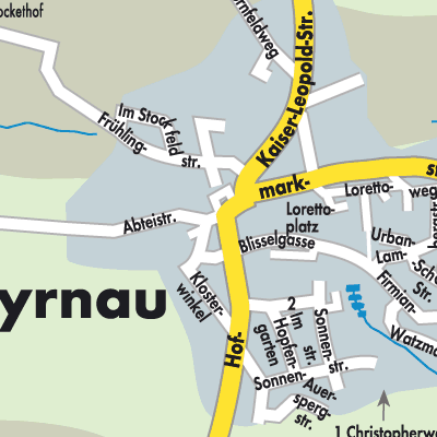 Stadtplan Thyrnau