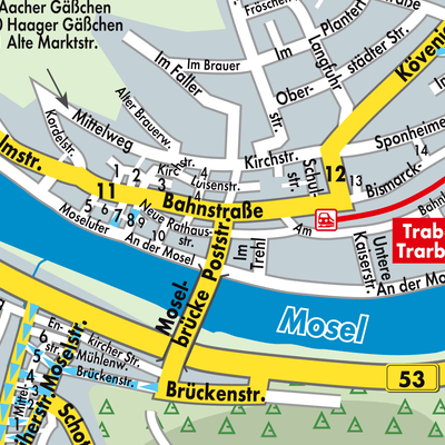 Stadtplan Traben-Trarbach