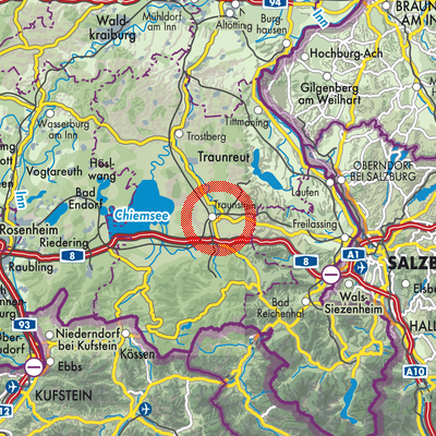 Landkarte Traunstein