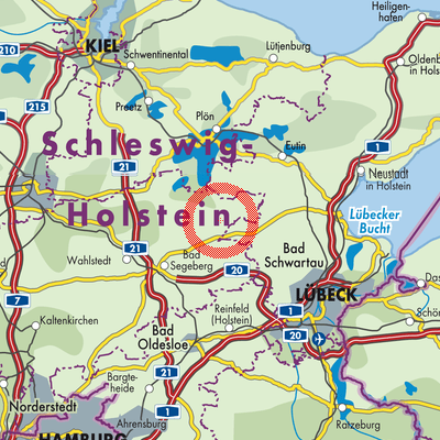 Landkarte Travenhorst
