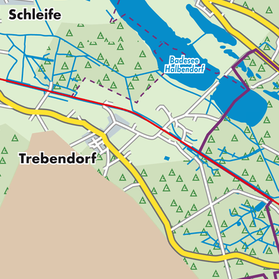 Übersichtsplan Trebendorf - Trjebin