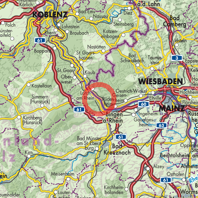 Landkarte Trechtingshausen