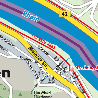 Stadtplan Trechtingshausen