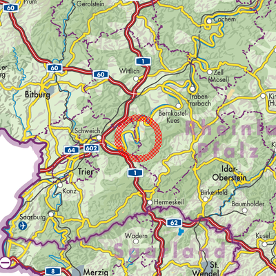 Landkarte Trittenheim