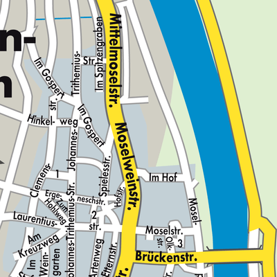 Stadtplan Trittenheim