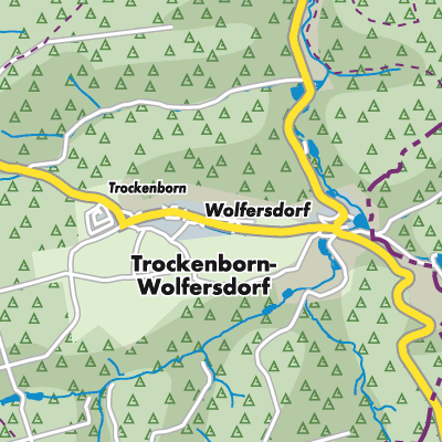 Übersichtsplan Trockenborn-Wolfersdorf