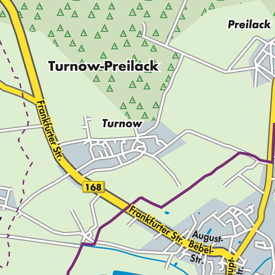 Übersichtsplan Turnow-Preilack