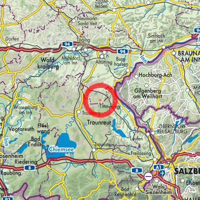 Landkarte Tyrlaching