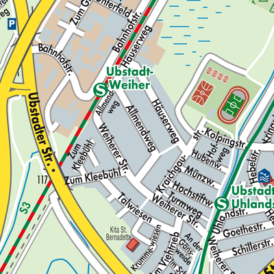 Stadtplan Ubstadt-Weiher