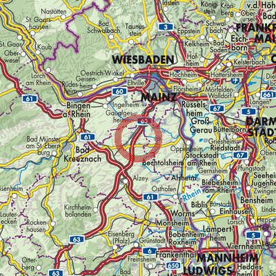 Landkarte Udenheim