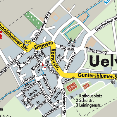 Stadtplan Uelversheim