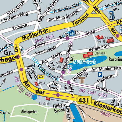 Stadtplan Uetersen