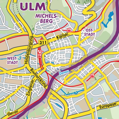 Übersichtsplan Ulm