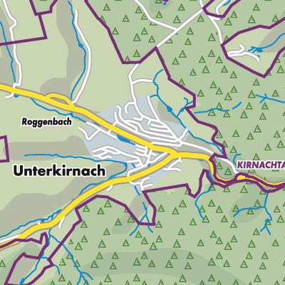 Übersichtsplan Unterkirnach