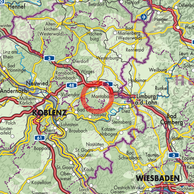 Landkarte Untershausen