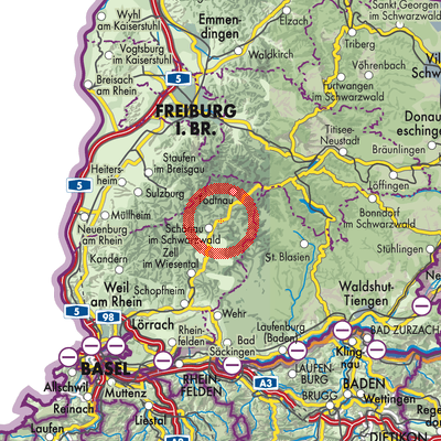 Landkarte Utzenfeld