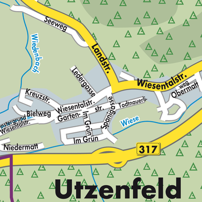 Stadtplan Utzenfeld