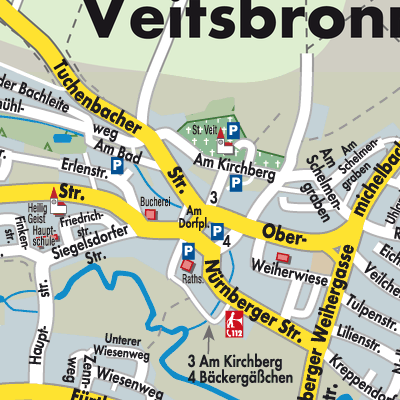 Stadtplan Veitsbronn