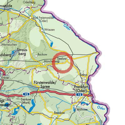 Landkarte Vierlinden