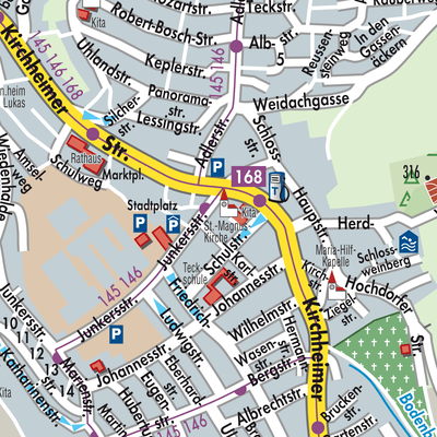 Stadtplan Wernau (Neckar)