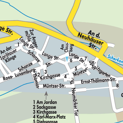 Stadtplan Vogelsberg