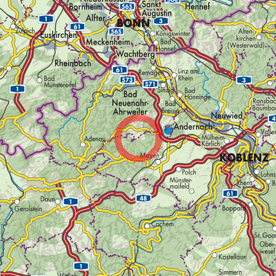 Landkarte Volkesfeld