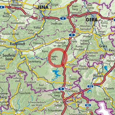 Landkarte Volkmannsdorf