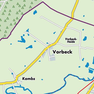 Übersichtsplan Vorbeck