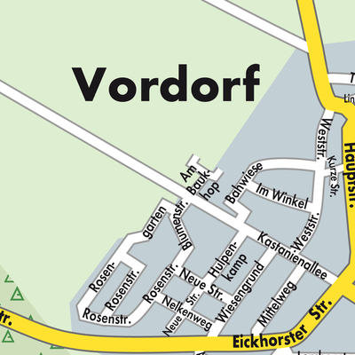 Stadtplan Vordorf