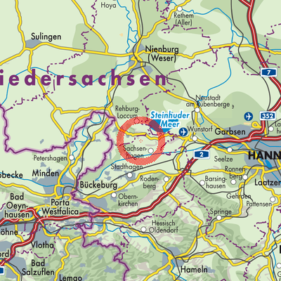 Landkarte Wölpinghausen
