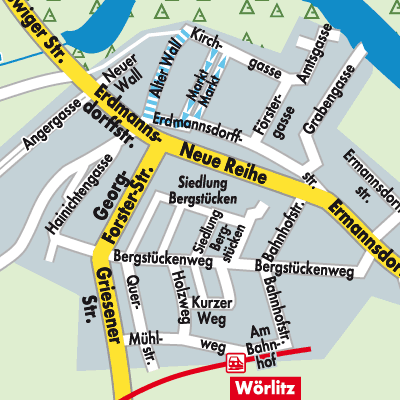 Stadtplan Wörlitz