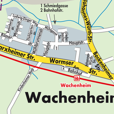 Stadtplan Wachenheim