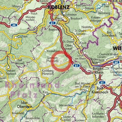 Landkarte Wahlbach