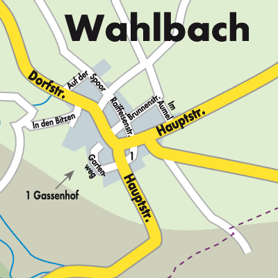 Stadtplan Wahlbach