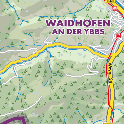 Übersichtsplan Waidhofen an der Ybbs