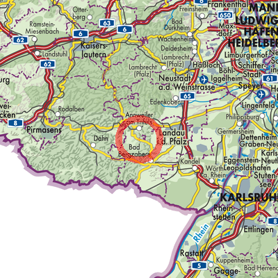 Landkarte Waldrohrbach