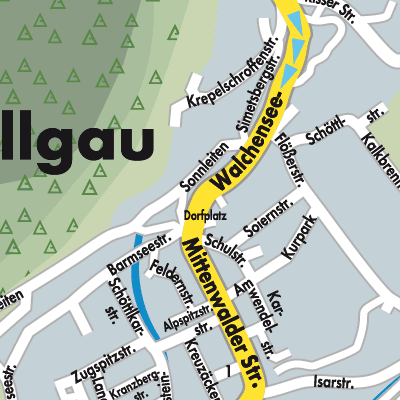 Stadtplan Wallgau