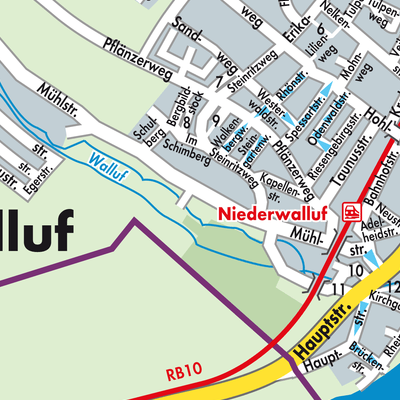 Stadtplan Walluf