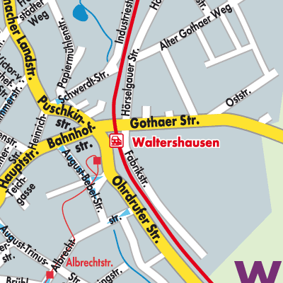 Stadtplan Waltershausen