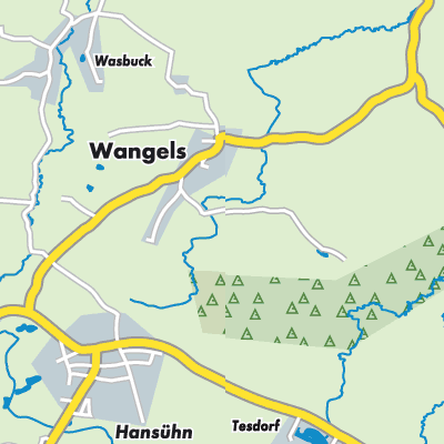 Übersichtsplan Wangels