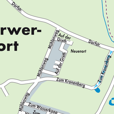 Stadtplan Warwerort