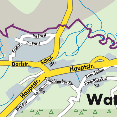 Stadtplan Watzerath