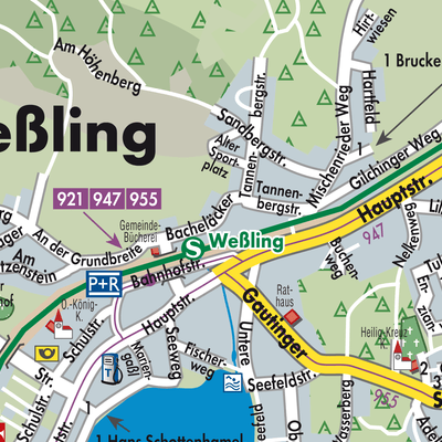 Stadtplan Weßling
