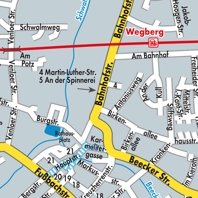 Stadtplan Wegberg