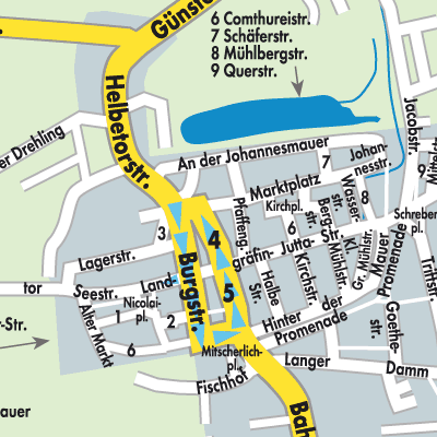 Stadtplan Weißensee