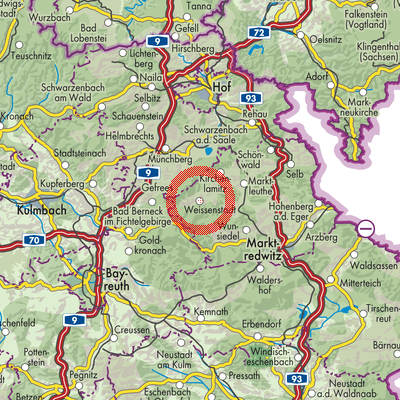 Landkarte Weißenstadt