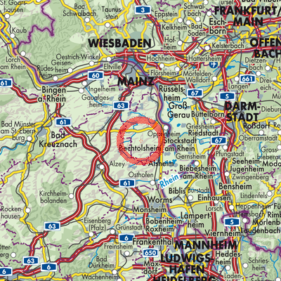 Landkarte Weinolsheim
