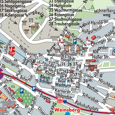Stadtplan Weinsberg