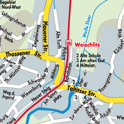 Stadtplan Weischlitz